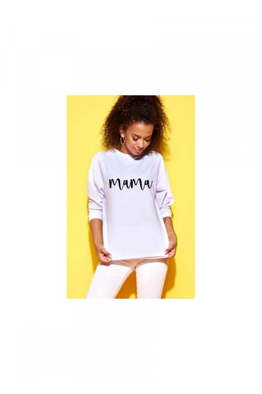 White Sweatshirt &quot;mama&quot;