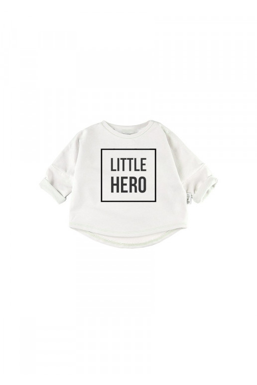 Valge laste kampsun "LITTLE HERO"