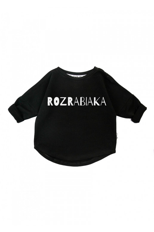 Black kid&#039;s &quot;rozrabiaka&quot; sweatshirt