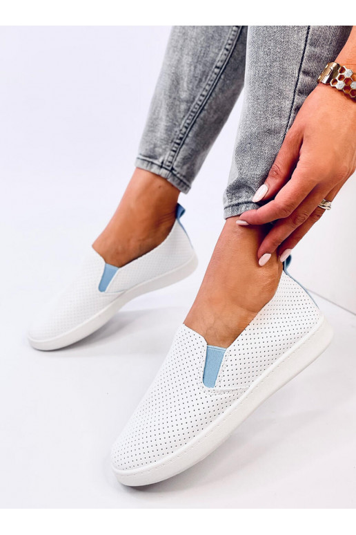 Spordijalatsid slip-on JOUSSE WHITE/BLUE