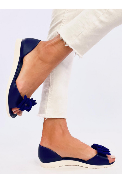 Baleriinad  open toe AGATHE NAVY