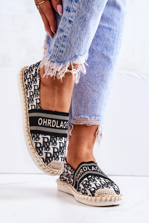 Klassikalise mudeli espadrillid mustad Warm Time