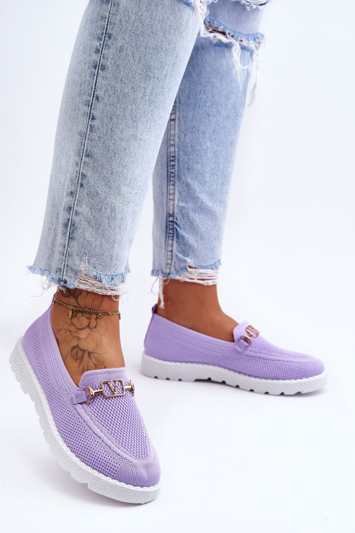    Spordijalatsid Slip-On kaunistustega Violetne värv Alena