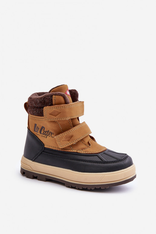 voodriga nööpidega lumesaapad poiste Lee Cooper LCJ-23-01-2059 Camel