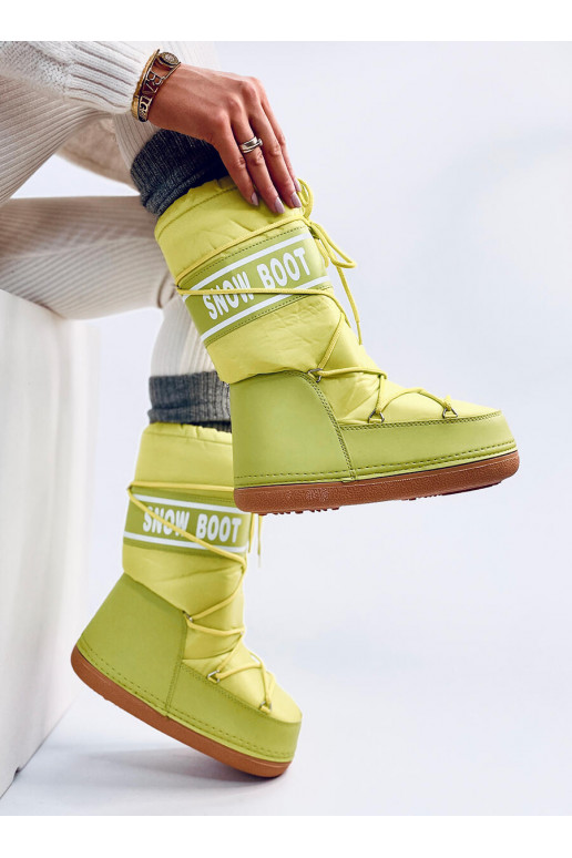 Snow boots pikk TANGE FLU YELLOW