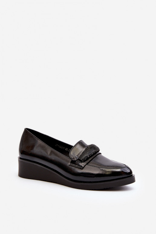 Naistesaapad Loafers mustad Polike