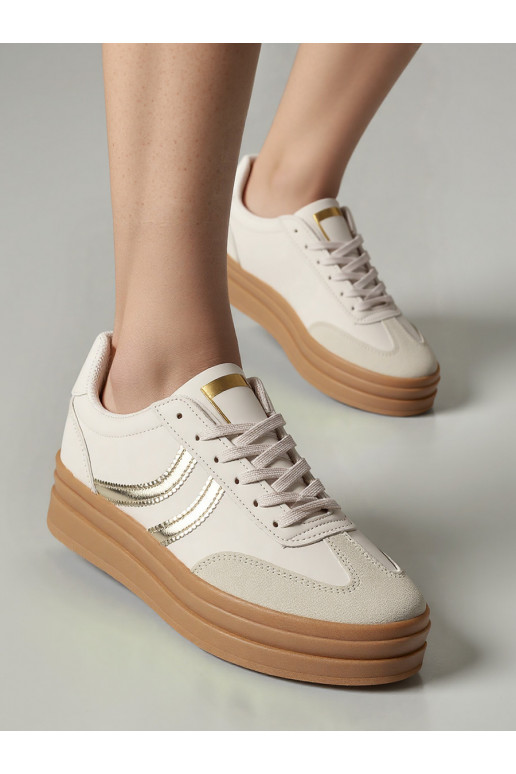 Naiselik Sneakers tüüpi jalanõud LUMI Beige/Lt.Gold