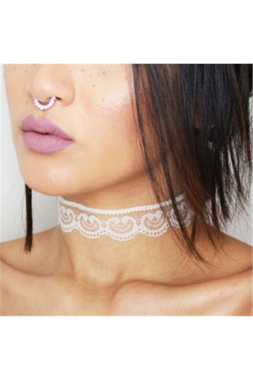 Kaelakee valge CHOKER OWY